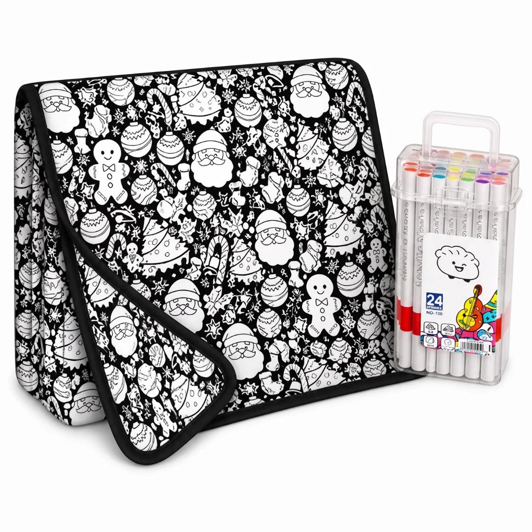 Jolly Blanket™ Christmas Coloring Blanket